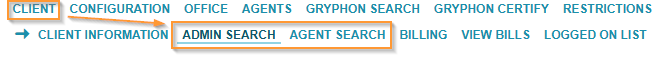 top navigation menu