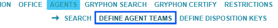 top navigation bar